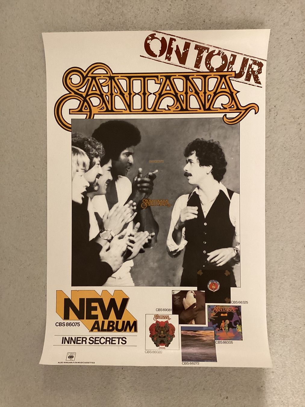 Foto & Immagini: Promoplakat Santana - Inner Secrets – Usato da Gutenswil venduto da Hamzian