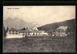 St. Moritz, Gebäude der Meierei gegen d