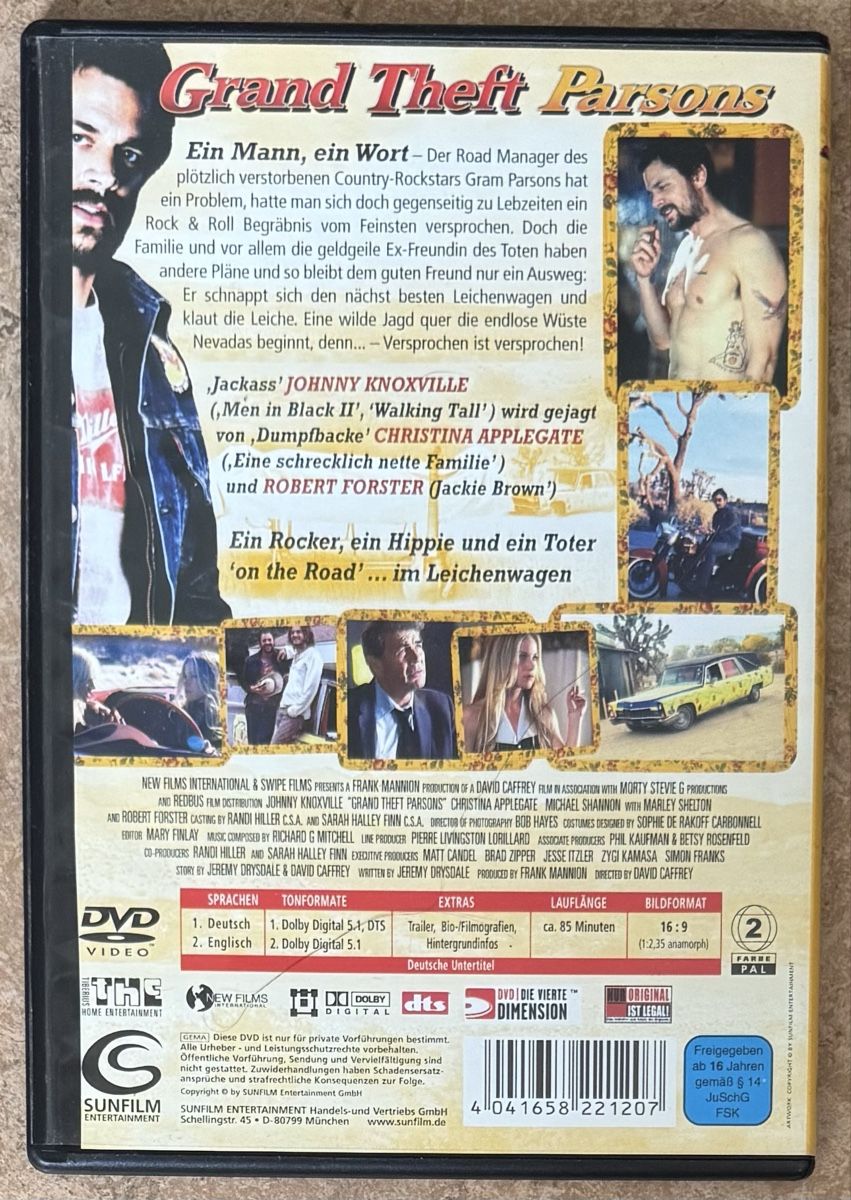 Alle DVDs: GRAND THEFT PARSONS  – Neu (gemäss Beschreibung) aus Dietikon von AndreaSch01 1