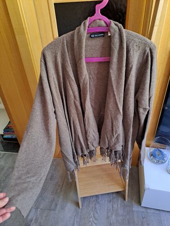 Damen Strickjacke C&A Pure Cashmere Gr. M braun