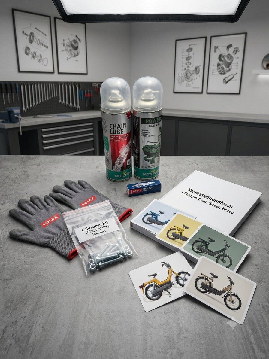 Piaggio Pièces pour mobylette: Piaggio Ciao Start‑Set / Geschenkeset – Neuf (Voir description) à Kirchleerau par Toeffli_Schrauber