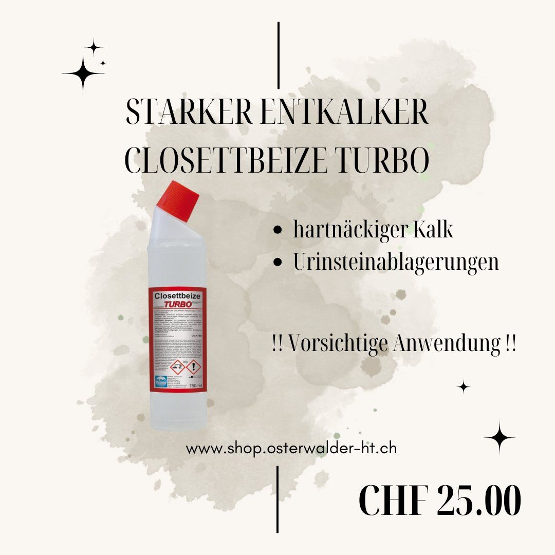 Prodotti di pulizia: starker Entkalker Closettbeize Turbo – Nuovo e nell'imballaggio originale da Flawil venduto da Osterwalder_ht_ag 1