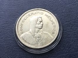 5 Franken Silbermünze 1931 m.13 sterne über Kopf VZ