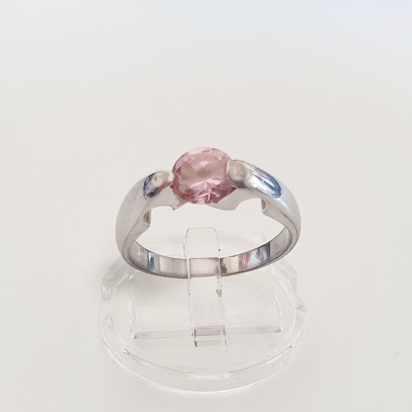 Anelli: Silberring 925 mit ein Rosa farbige Stein Gr. 18,6mm – Usato da Kreuzlingen venduto da Wunderkiste123 9