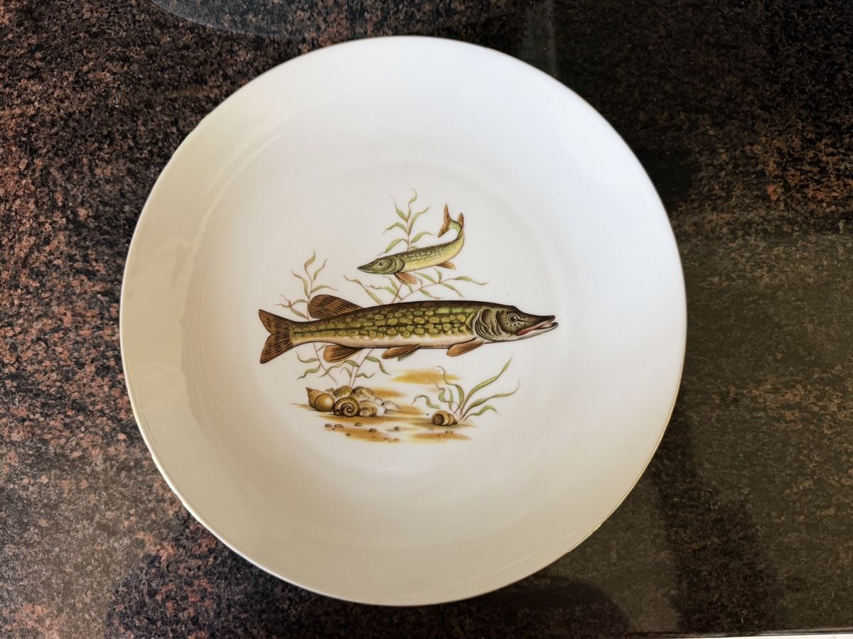 Set di piatti: Bavaria Teller Set 7-teilig Fisch – Usato da Tagelswangen venduto da Snowglimmer 2