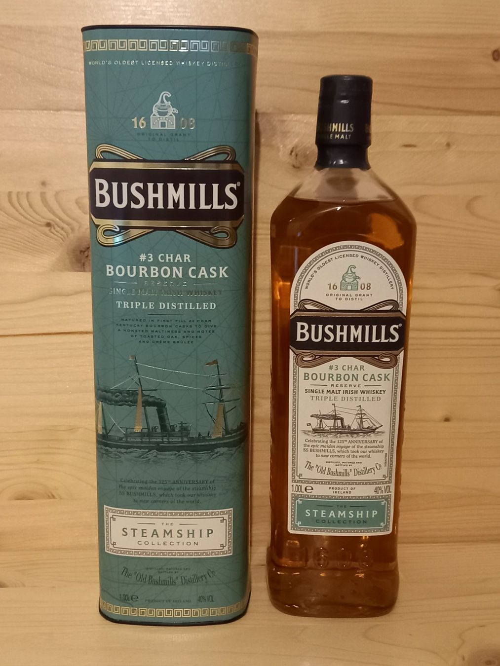 Bevande alcoliche: 1 Liter Bushmills Steamship Bourbon – Nuovo e nell'imballaggio originale da Bonaduz venduto da Motz