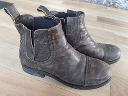 Echt Leder Halbschuhe braun Gr.39/40 used look