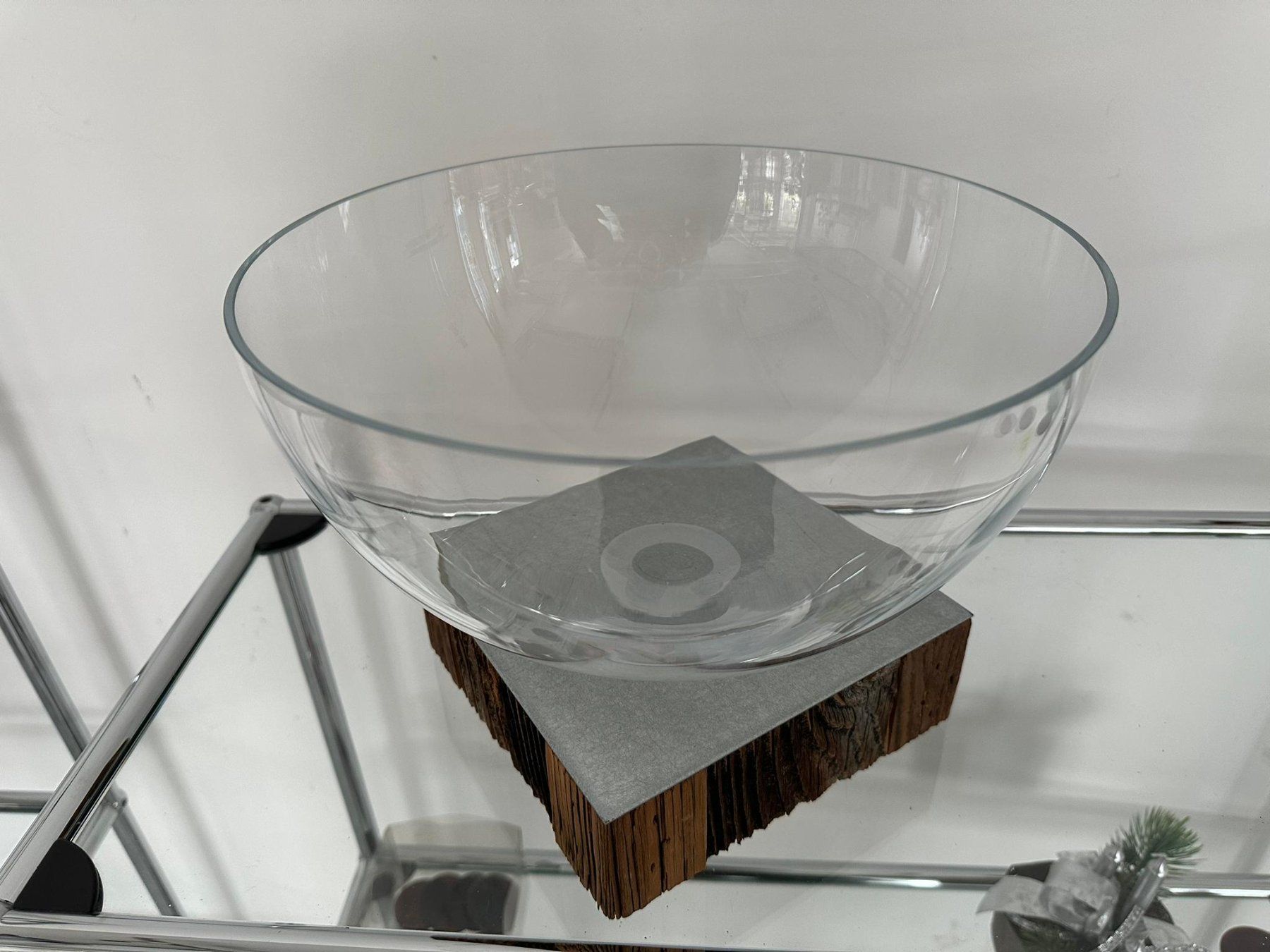 Schalen: NEU: Designer Glasschale mit Holzfuss – Neu (gemäss Beschreibung) aus Buchs SG von bagno2 2