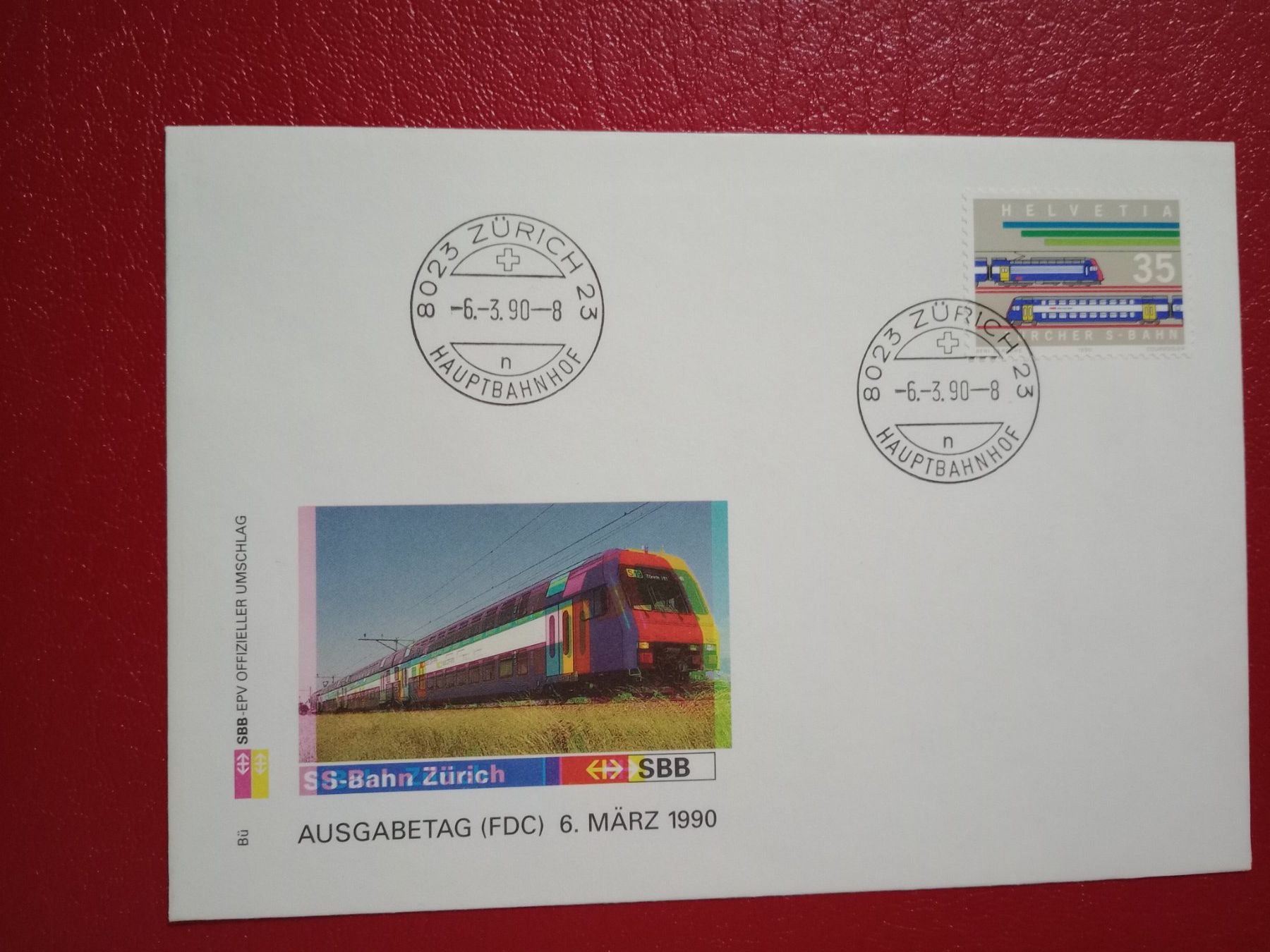 Alle Briefmarken: FDC SBB S-Bahn Zürich mit 3D Bild – Gebraucht aus Küttigen von Melisch1000