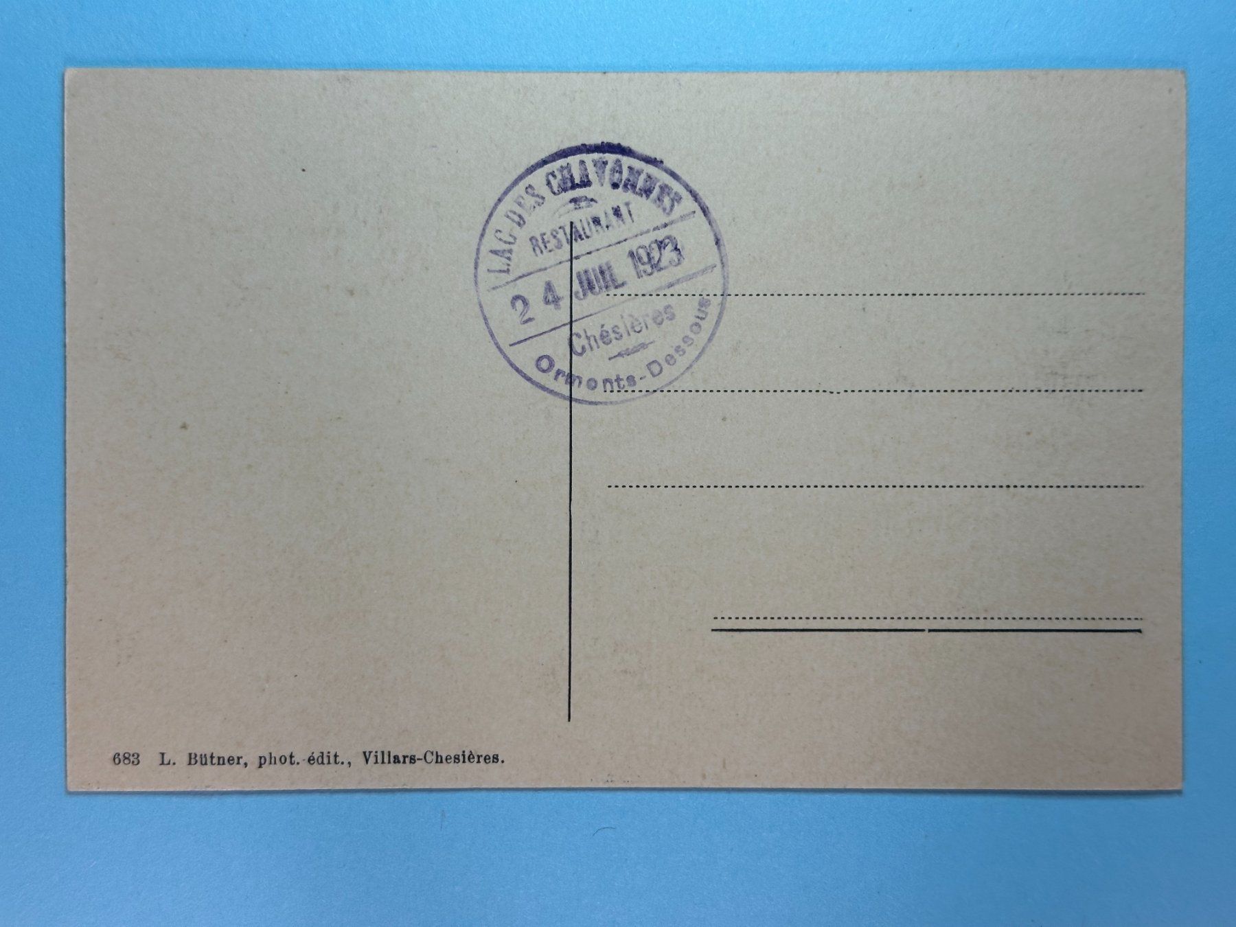 Cartoline postali: Lac de Chavonnes – Usato da Steg VS venduto da danwer74 1