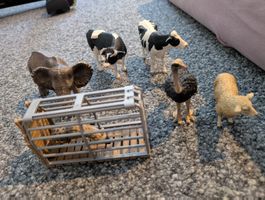 6 Schleich Tiere