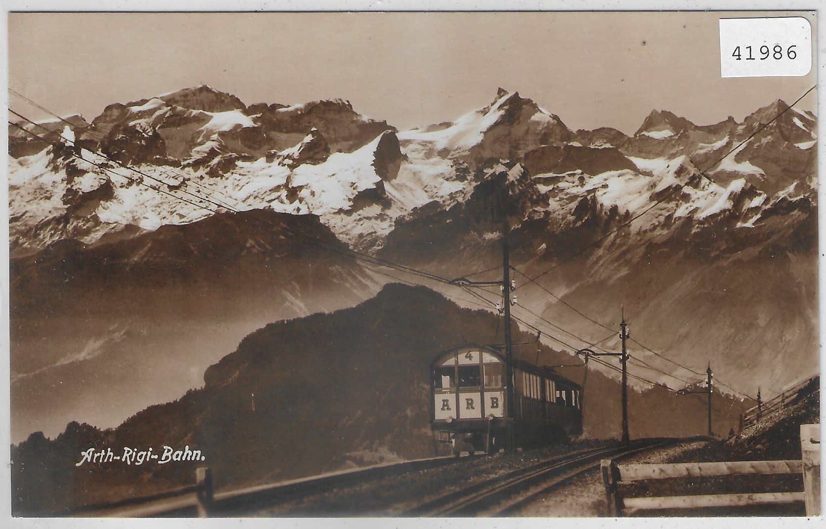 Cartoline postali: Partie der Arth-Rigi-Bahn ARB - Rigi-Kulm – Usato da Ettingen venduto da Kartenplanet