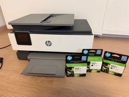 HP OfficeJet Pro 8024 Multifunktionsdrucker inkl. 3 Patronen