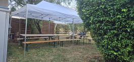 Faltpavillion 3m x 6m ohne Abdeckplane