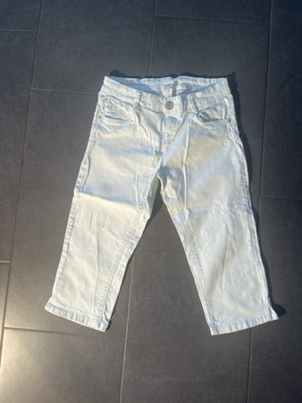 Sommerliche Kinder Caprijeans, weiss, Grösse 164
