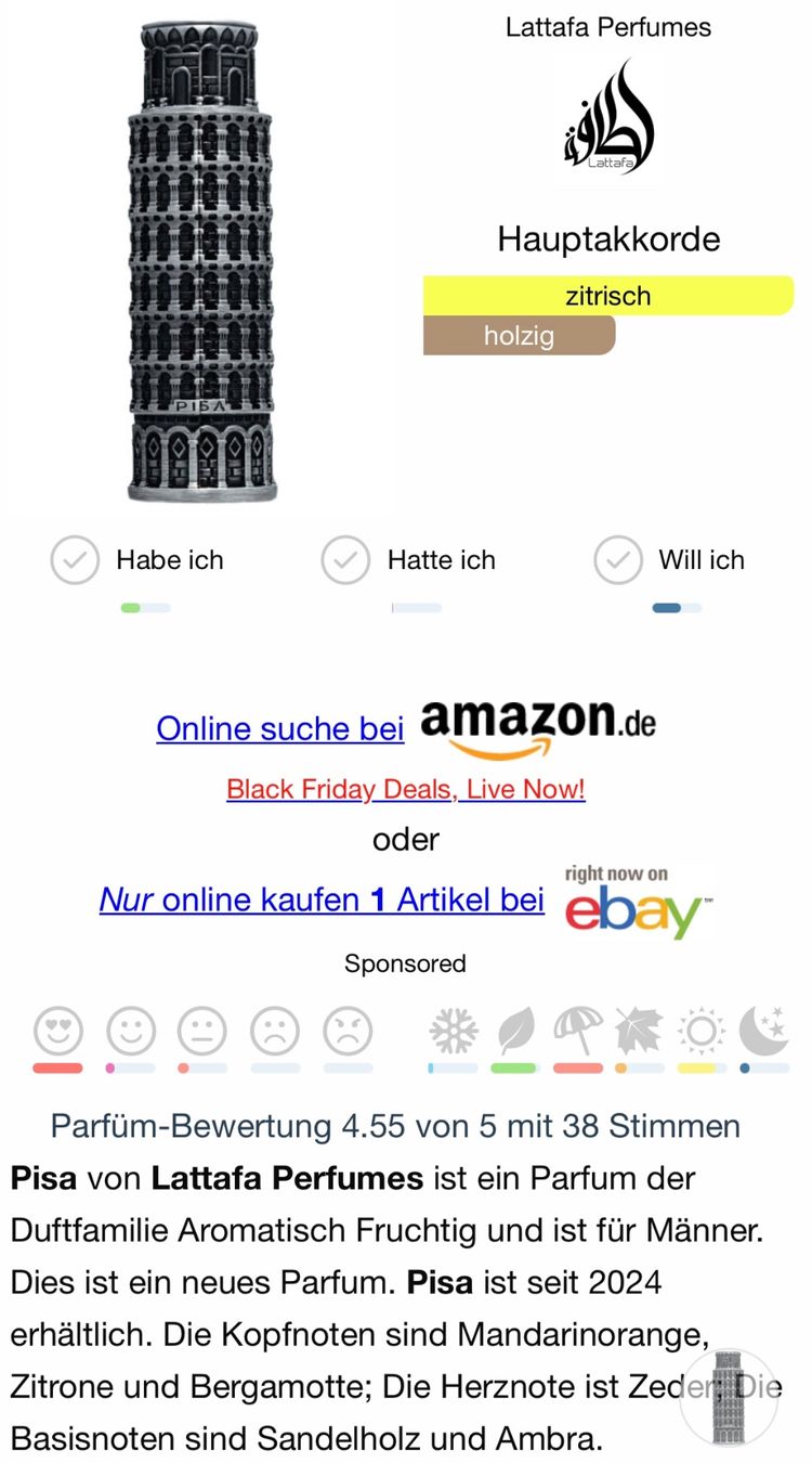 Lattafa Profumi & Eau de Toilette: Lattafa Pride EDP Pisa 5ML ABFÜLLUNG – Usato da Zürich venduto da deruja 2