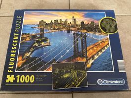 Clementoni Puzzle 1000 Teile New York bei Nacht, Top Zustand