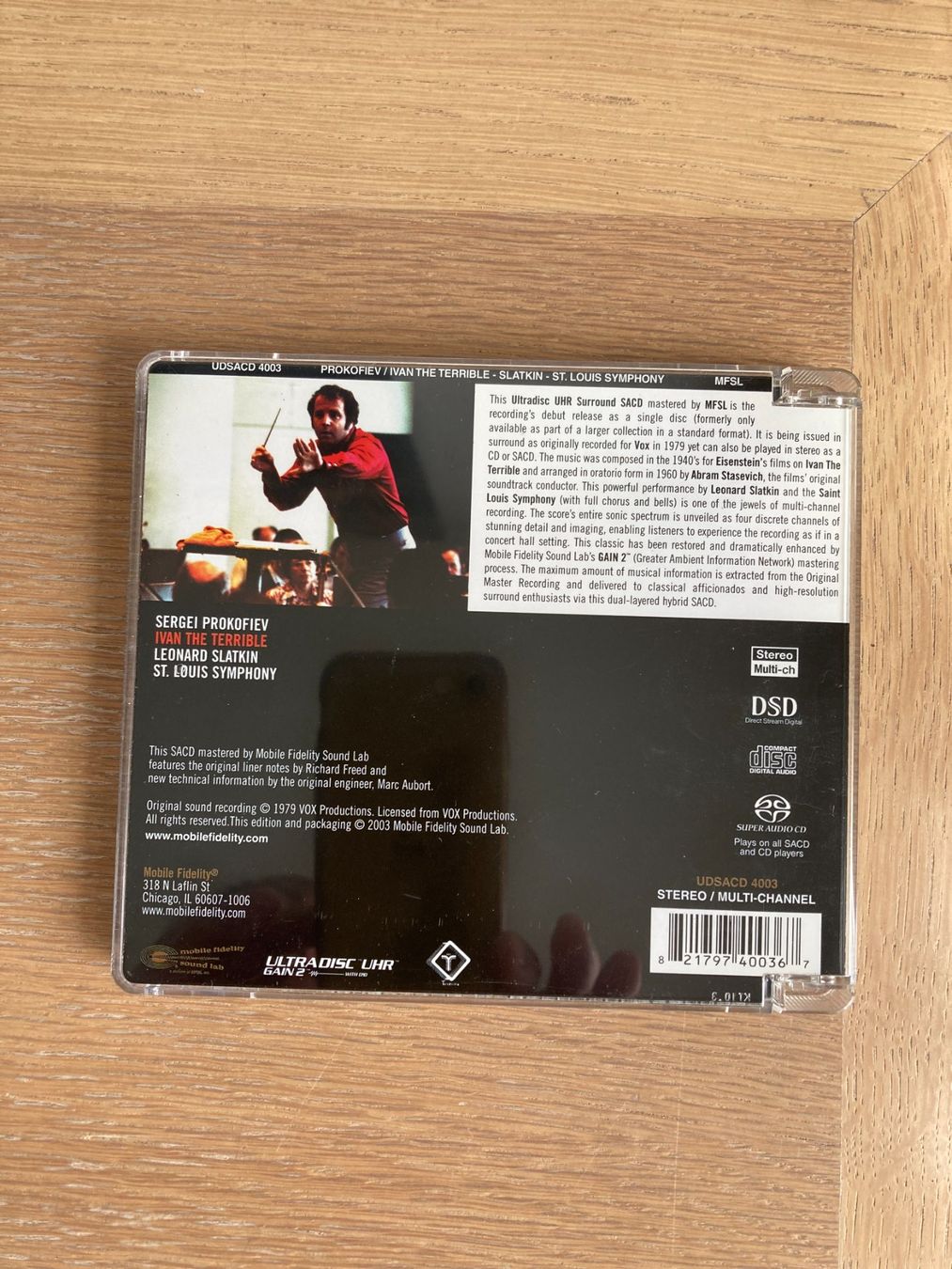 CD: SACD PROKOFIEV IVAN THE TERRIBLE – Usato da Geneve venduto da tigre69 1