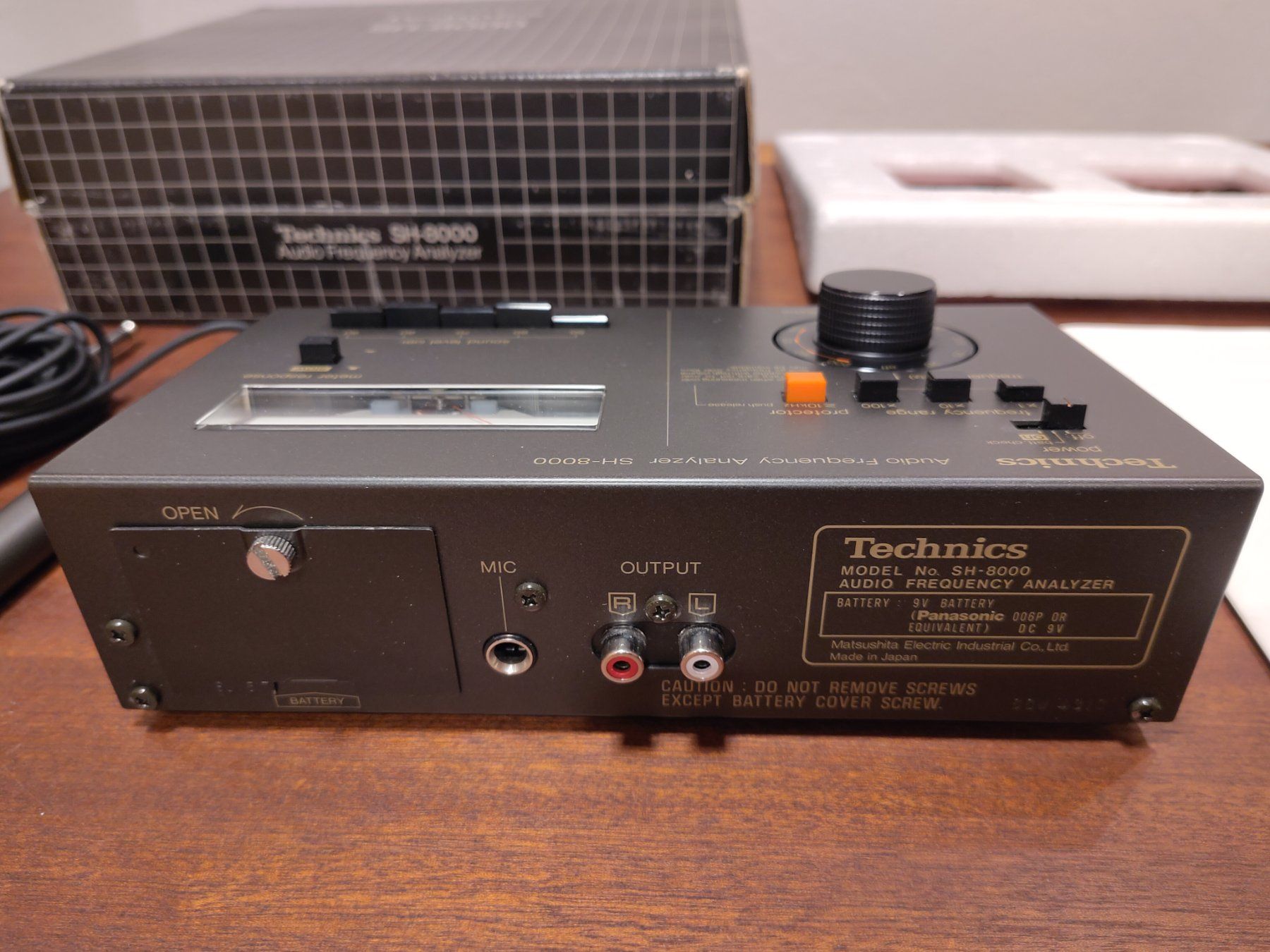 Technics Equalizzatori: Technics SH-8000 Audio Frequency Analyzer inkl. Mikrofon – Usato da Le Landeron venduto da FREERIDERSOUL 3