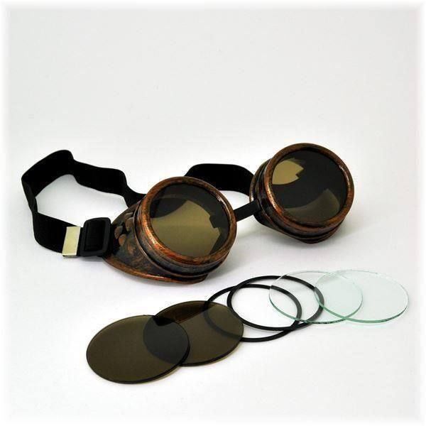 Occhiali & Lenti: Cyber Goggles Steampunk Kupfer Schweisse – Nuovo e nell'imballaggio originale da Amriswil venduto da JaJa-Express