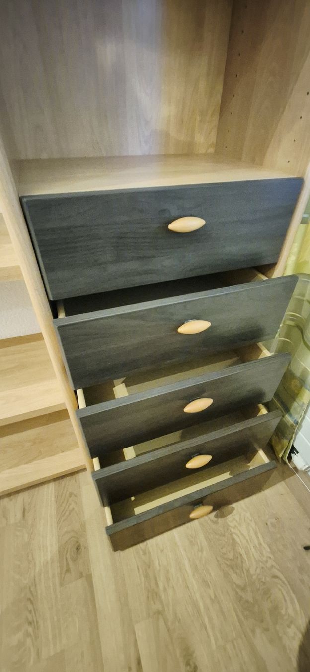 Scaffali: Holzregal mit Vitrine und Schubladenblock – Usato da mettmenstetten venduto da choice01 3