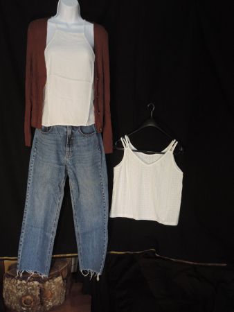 ensemble jeans relax bohème