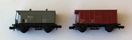 2x Spur N SBB CFF Gedeckte Güterwagen