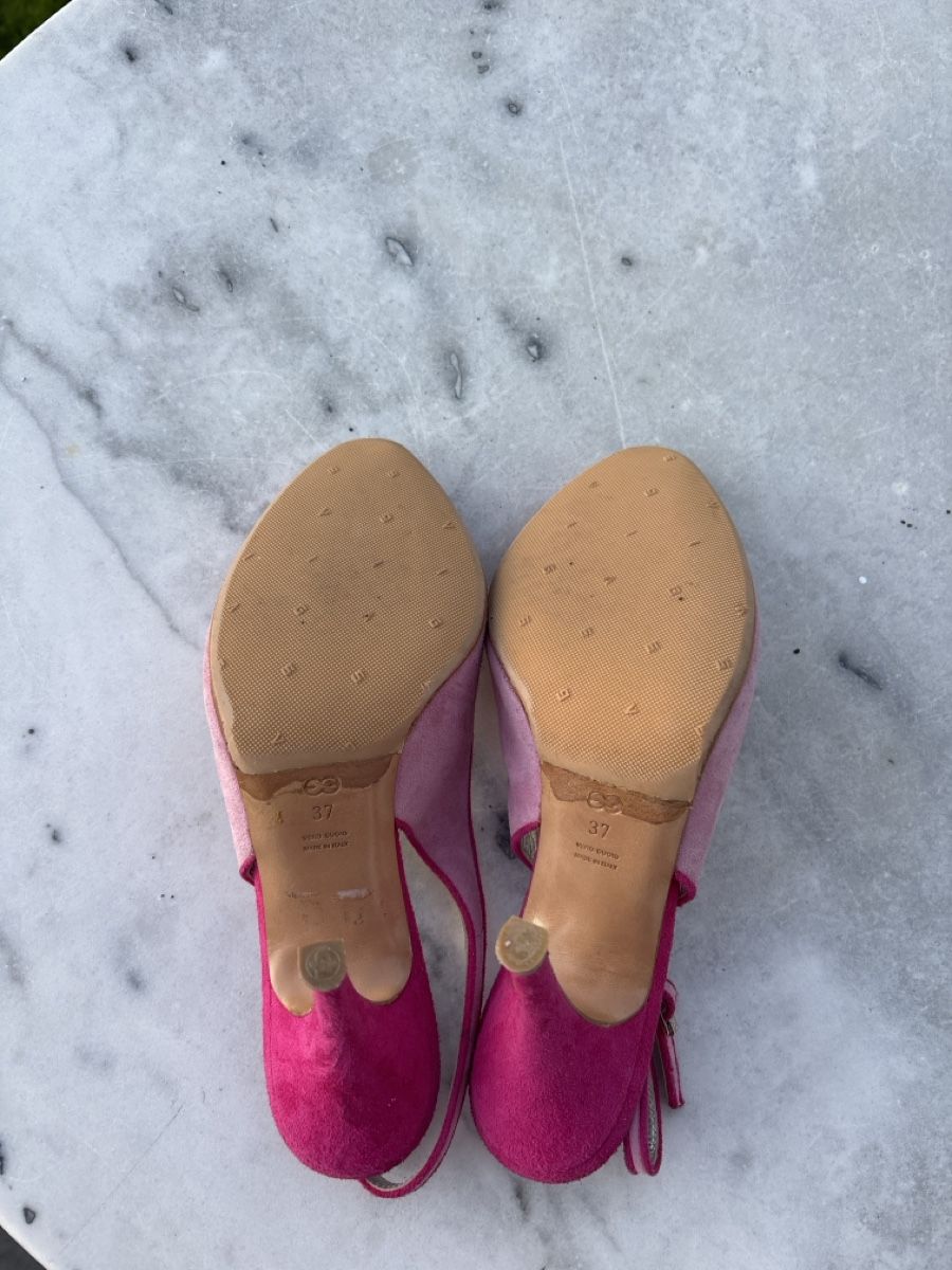 Escada Scarpe da donna: Escarpins Escada rose daim ouvert devant taille 37 – Nuovo (secondo la descrizione) da Bionnens venduto da raq_yx29 4