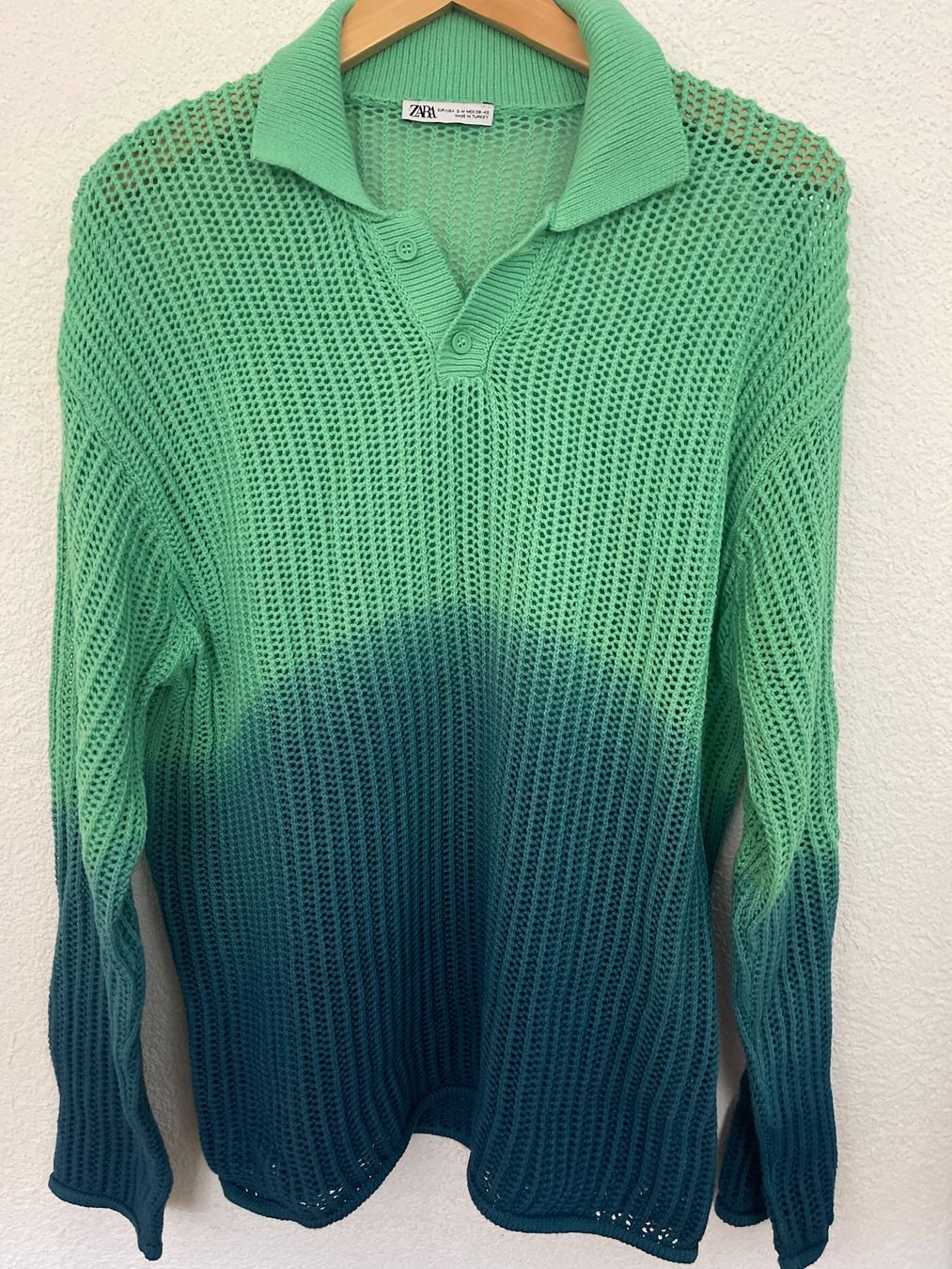 Zara Maglioni & Felpe: Zara Pullover blau grün Grösse M – Usato da Nussbaumen AG venduto da normajeanbaker