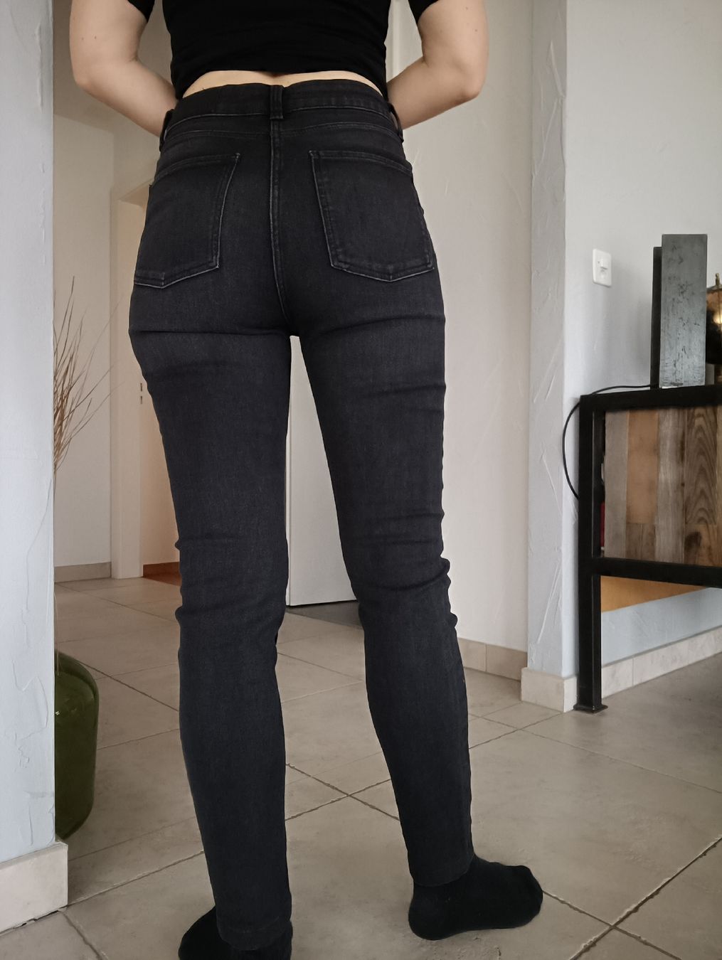 C&A Jeans: JEAN C&A NOIR USE  TAILLE HAUTE 34 – Gebraucht aus Sierre von shirley04 3