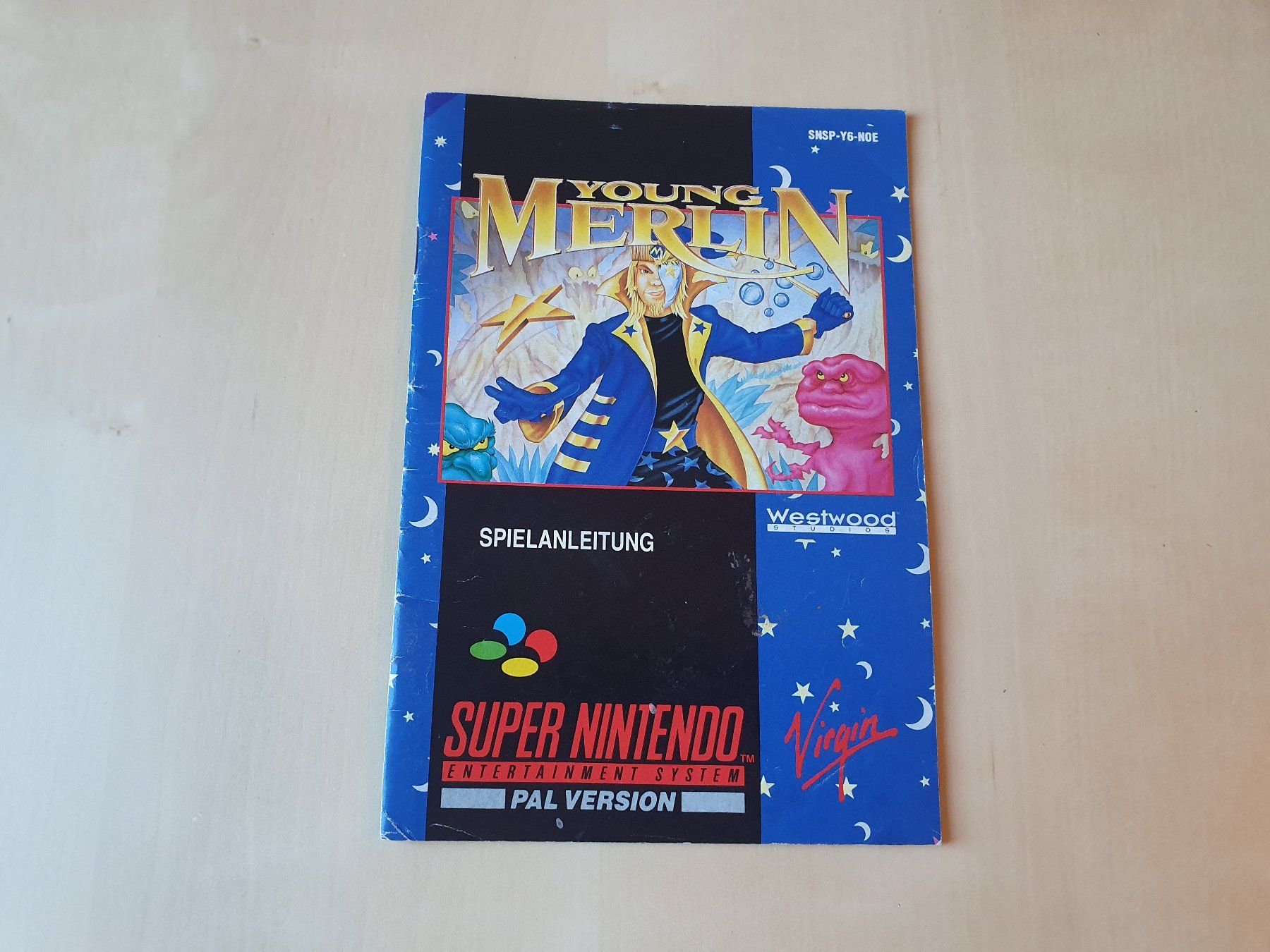 Nintendo Giochi: Anleitung Young Merlin SNSP-Y6-NOE – Usato da Stansstad venduto da collectorsshop