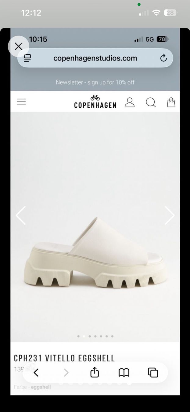 Copenhagen Scarpe da donna: Copenhagen Studios CPH231 Sandalen, vitello eggshell -Gr. 38 – Usato da Muralto venduto da eva_bjp2 6
