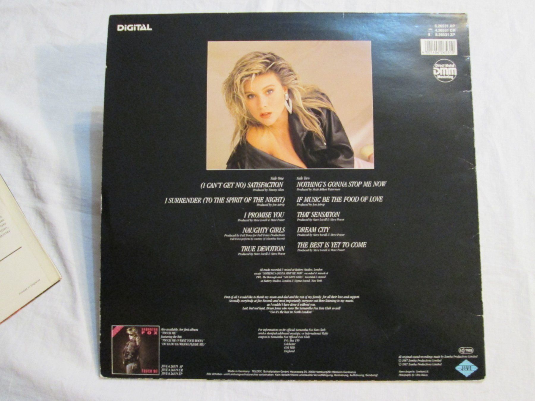 Dischi in vinile: Vinyle Samantha Fox "Just the Hits" (1987) – Usato da la Chaux-de-Fonds venduto da Lampe 2