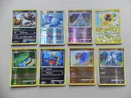 8 Pokémon Sammelkarten 2009 Text Deutsch 40-90 KP glänzend