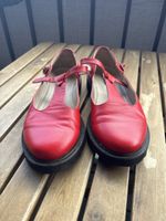 Red Leather Mary Jane Shoes - Stylish & Comfortable!