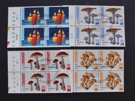Pro Juventute 4er Blöcke 1994 mit ET Stempel   B2907A