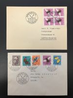 2 Couvert Tag der Briefmarke 1950 Grenchen