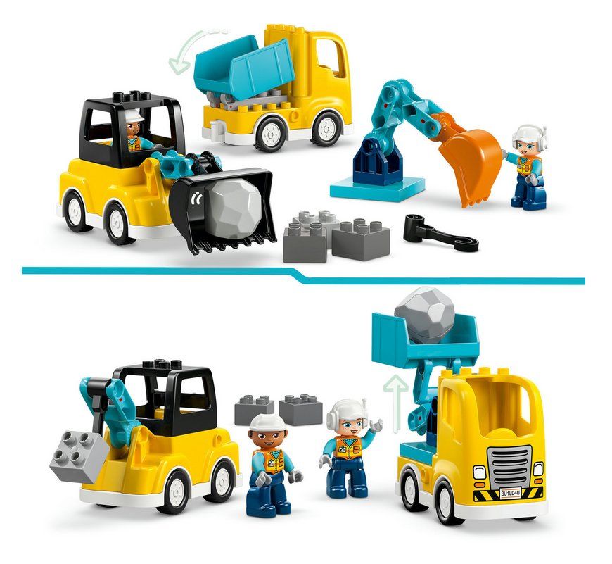 Lego Kit di costruzioni: LEGO DUPLO 10475 Town Baufahrzeuge - 3-in-1-Set – Nuovo e nell'imballaggio originale da Oensingen venduto da Liquidations-Shop 2