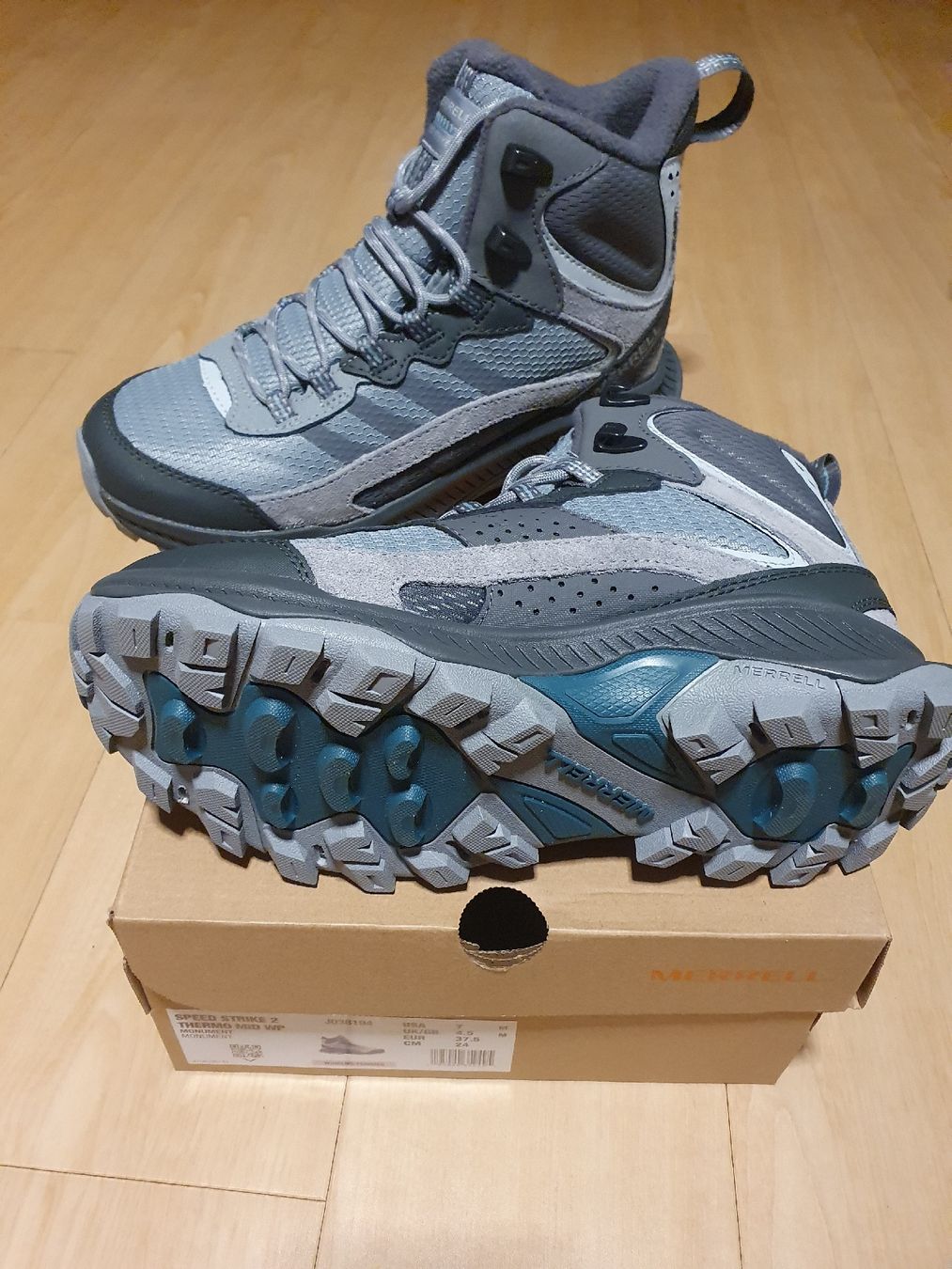 Merrell Scarpe da donna: NEU Merrell Wanderschuhe Gr. 37.5 Speed Strike 2 Thermo – Nuovo e nell'imballaggio originale da Val D Illiez venduto da SnowRoof 3