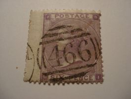 Grossbritannien uralte Marke 6 Pence, o