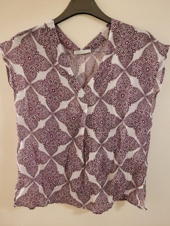 nile bluse kurzarm, gr. S, neu