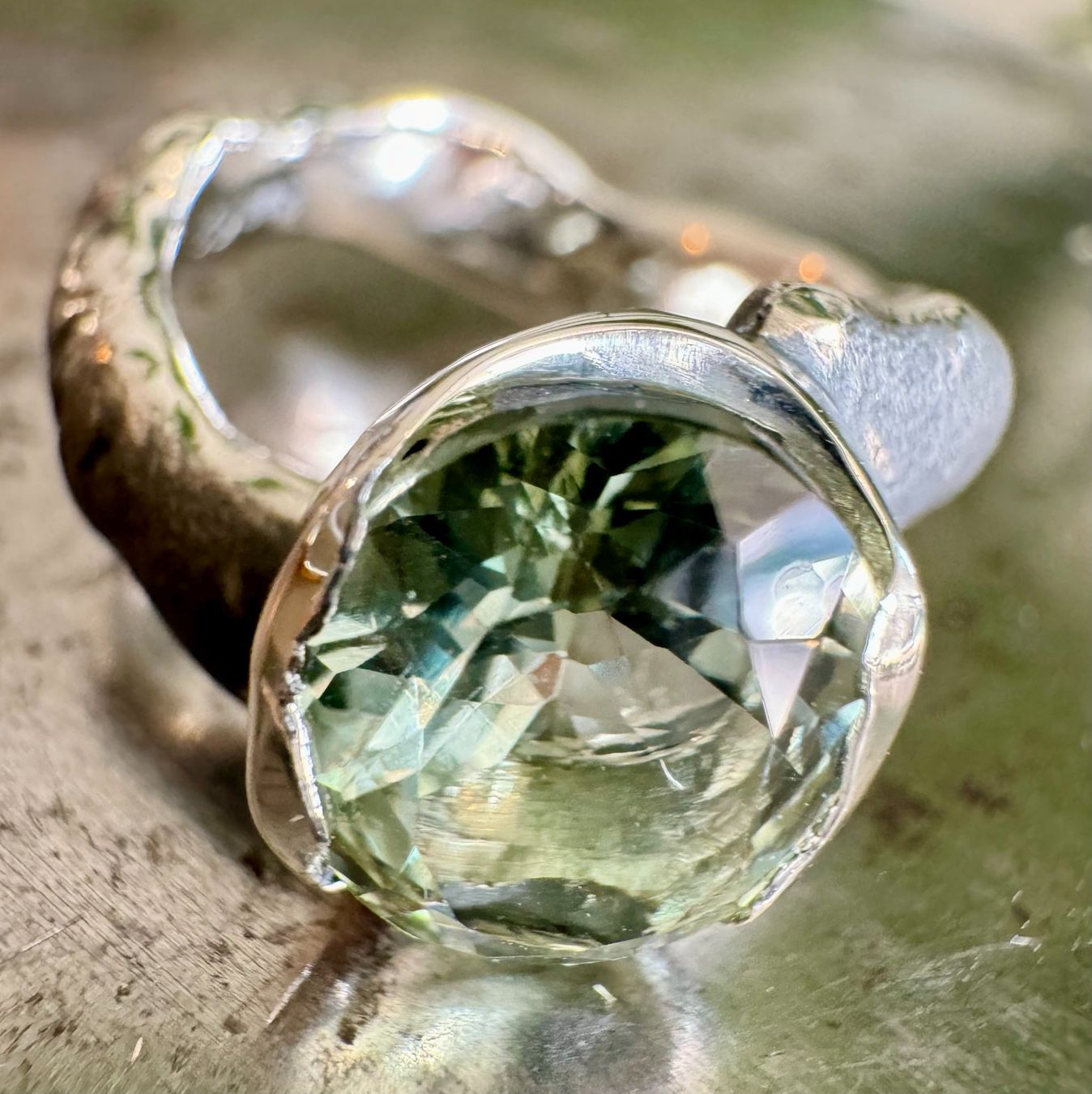 Anelli: Ring "Fantastic" Prasiolith – Nuovo e nell'imballaggio originale da Jona venduto da Herzschmiede 6