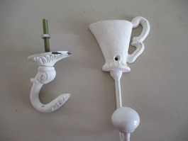 2 STK. SHABBY CHIC WANDHAKEN NEU