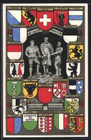 Schweiz, Wappen der Kantone, Rütli-Schw