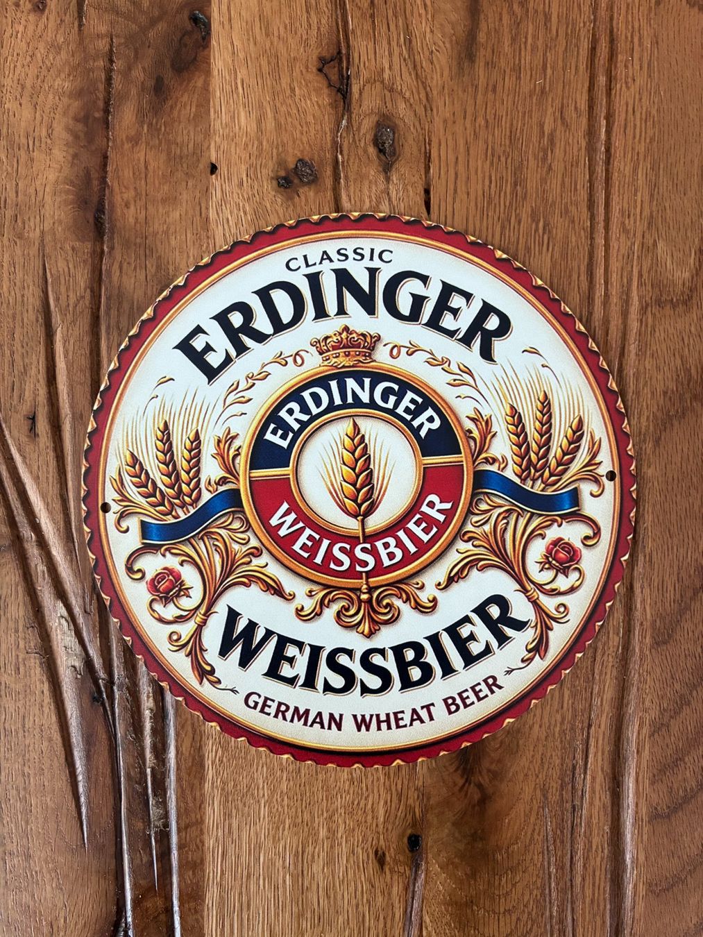 Bevande alcoliche: Erdinger Weissbier - schönes Blechschild -  20 cm - neu!!! – Nuovo e nell'imballaggio originale da Bremgarten AG venduto da Eurotiz