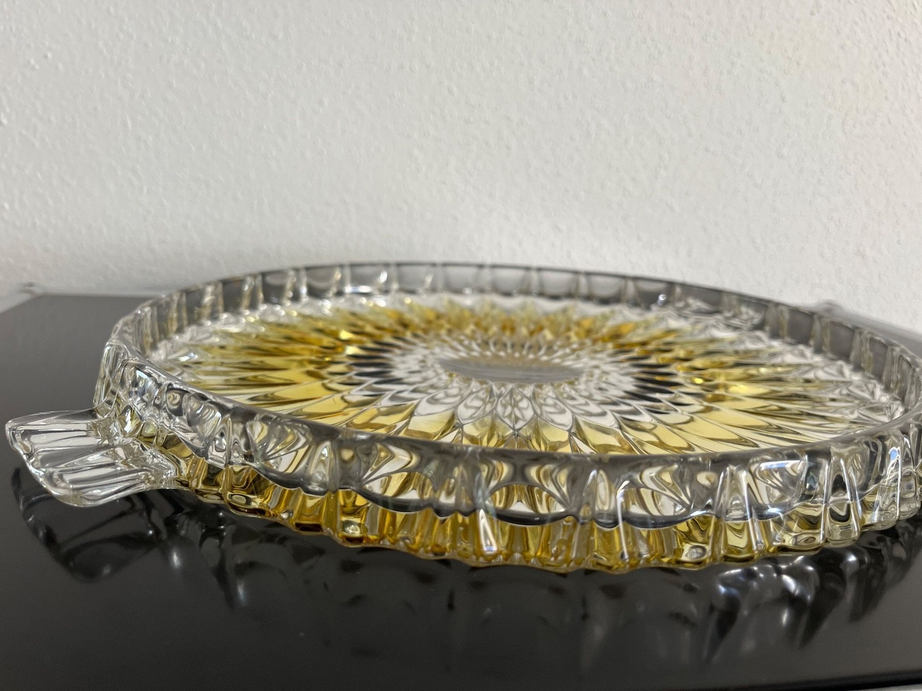 Piatti di portata: Kuchenplatte Kristallglas 60er – Usato da Bellach venduto da 2ndBox 1