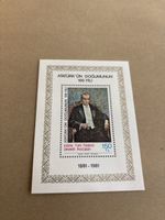 Briefmarkenblock Türkei Atatürk 100 Jahre 150 TL neu