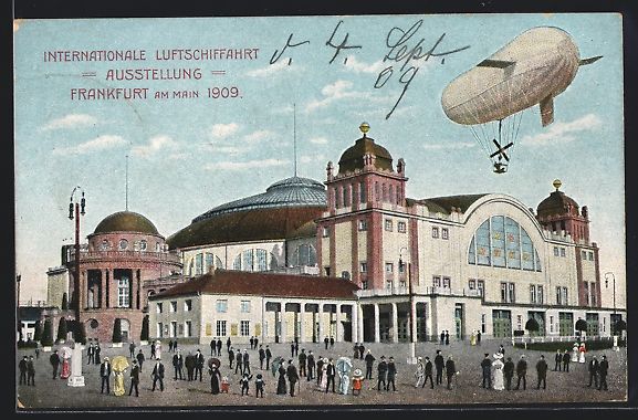Cartoline postali: Frankfurt, Internationale Luftschiffahrt – Usato da Berlin venduto da bartko-reher
