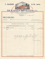 Kaiser Liestal Basel Lithographien Rechnung
