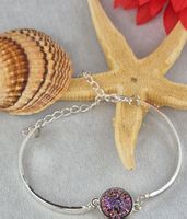 Handgemachtes Armband Silber 925 mit schimmerndem Naturstein